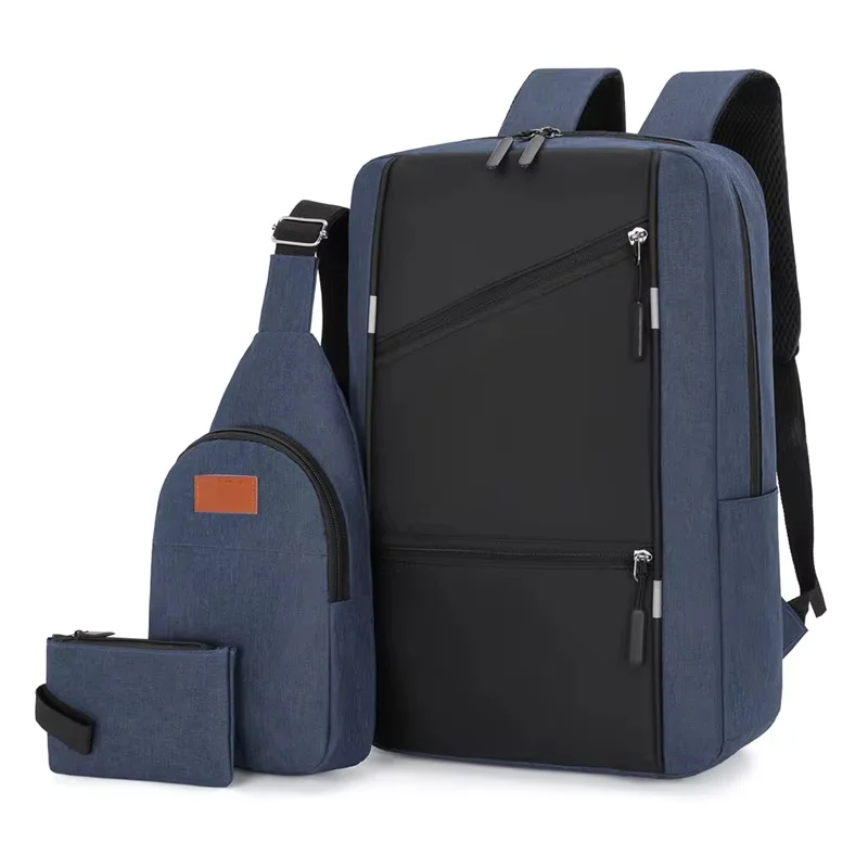 product set 3 1 laptop backpacks large capacity waterproof polyester computer bag for men for office outdoor digital gear camera bags-5