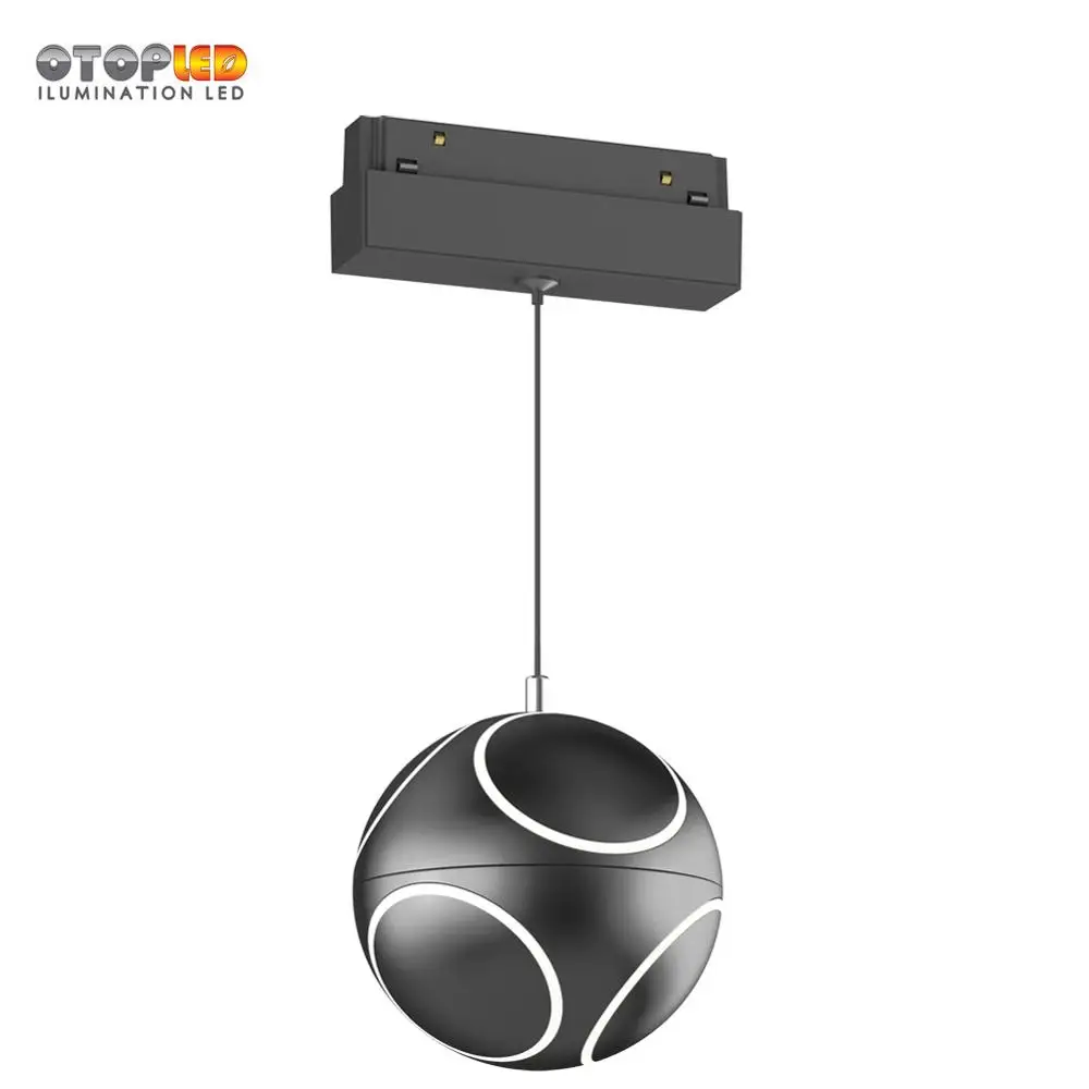 48 В Магнитные Светодиодные трековые шариковые светильники для подвесных магнитных