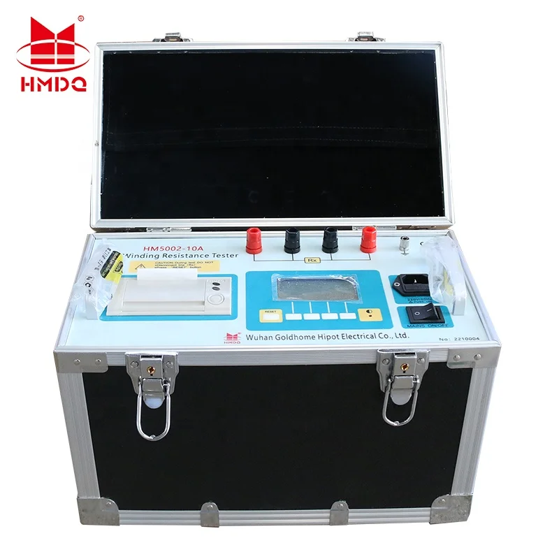 HM5002 10A Transformer DC Resistance Tester / Ttr Tester and 3 Phase Transformer Winding Resistance Tester