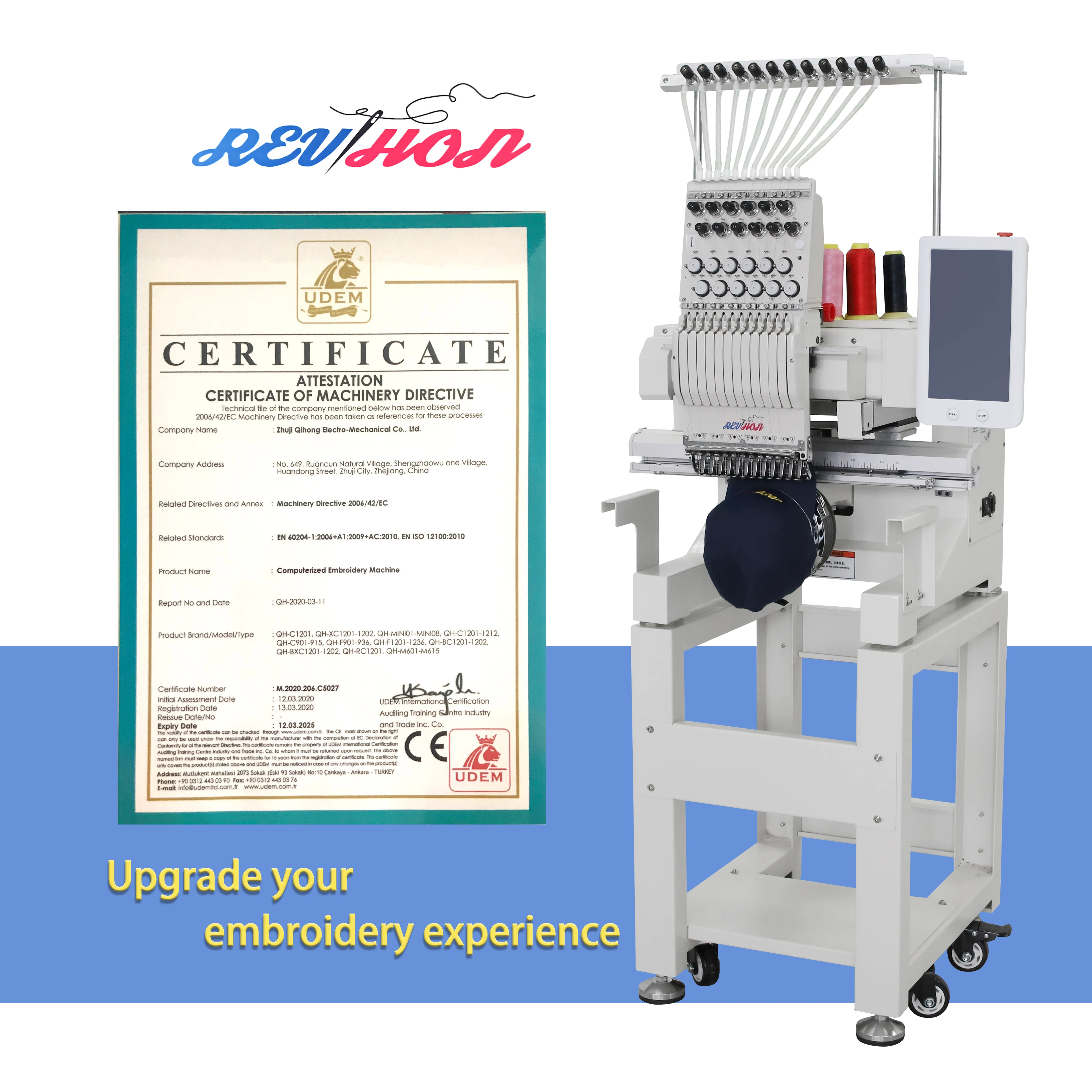 Wholesale Small Single Head Computer Embroidery Machine