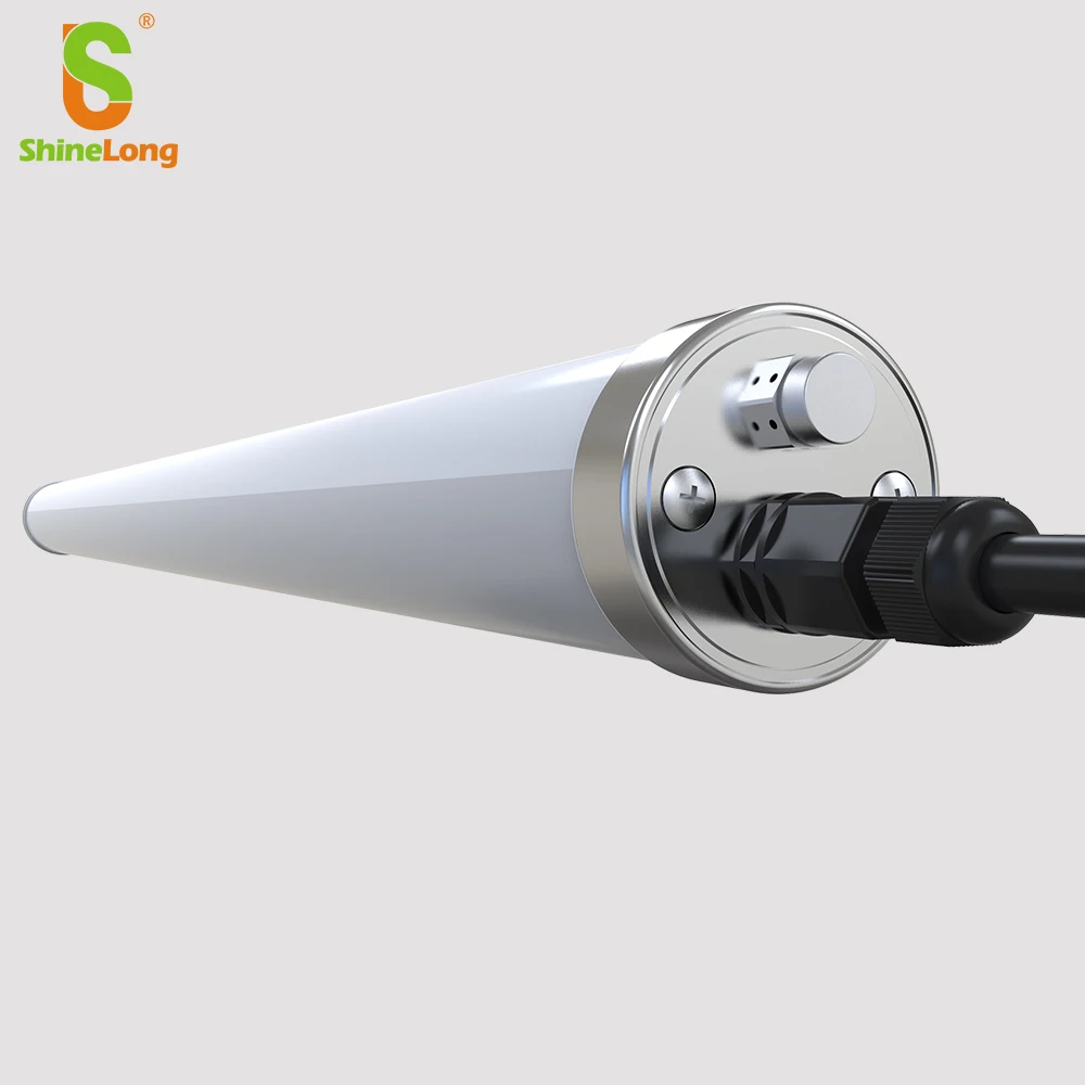 ShineLong 1,2 м 36 Вт ip69k светодиодные трубчатые осветительные приборы IK10 с регулируемой яркостью светодиодный светильник с тройной защитой
