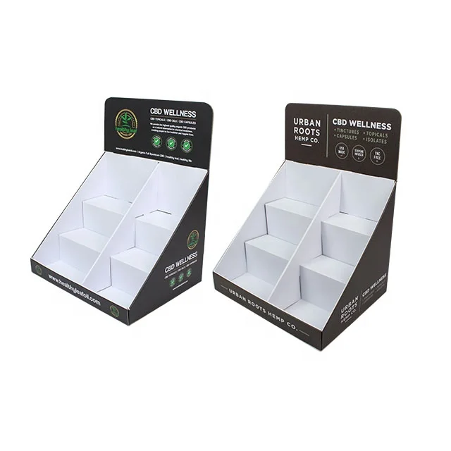 Custom Counter Top Cardboard Display Rack Unit Paper Display Boxes Pdq