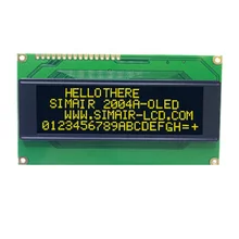 High-Quality 20x4 Character OLED Display Module WS0010, SPI/Parallel Interface, 3.3V for Industrial Use