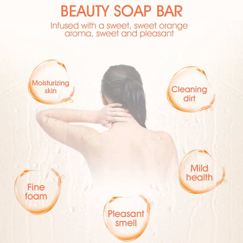 Disaar Organic 100% Vitamin C Soap Brightening Moisturizing Serum Face and Body Beauty Skincare Soap Cleanser