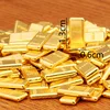 colorful 1 cm alloy gold bar