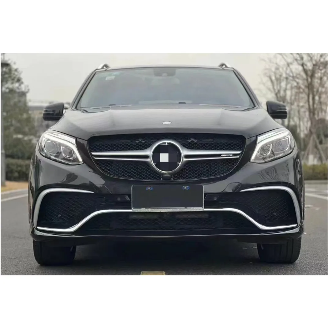 Car Body Kit For Mercedes Benz Ml W166 Upgrade To Gle63 Amg Model With Front Bumper Grille