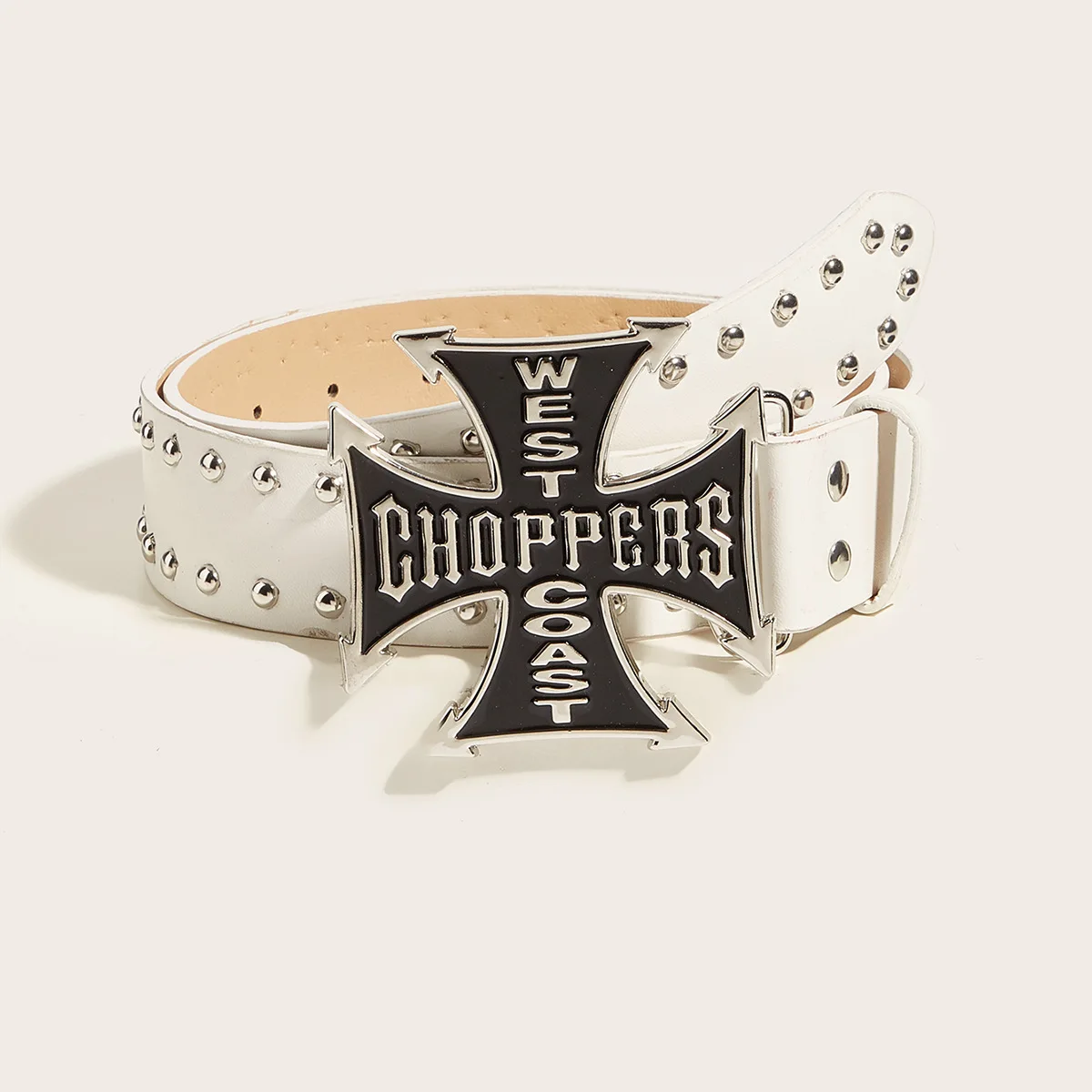 West Coast Choppers Letter Cross Shape Buckle Belt