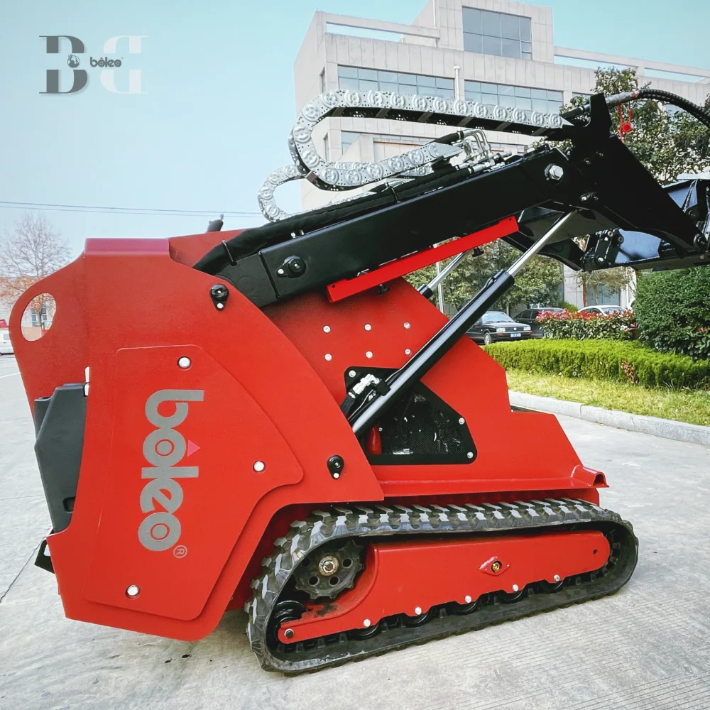 Mini Tracked Loaders Skid Loader 25hp 30hp 40hp 50hp Small Skid Steer Mini Tracked Skid Steer Loaders Comes with Harley Rake
