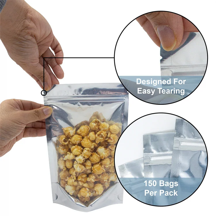 Resealable Mylar Bags 6x9 Inch Smell Proof Ziplock Sealable Bags