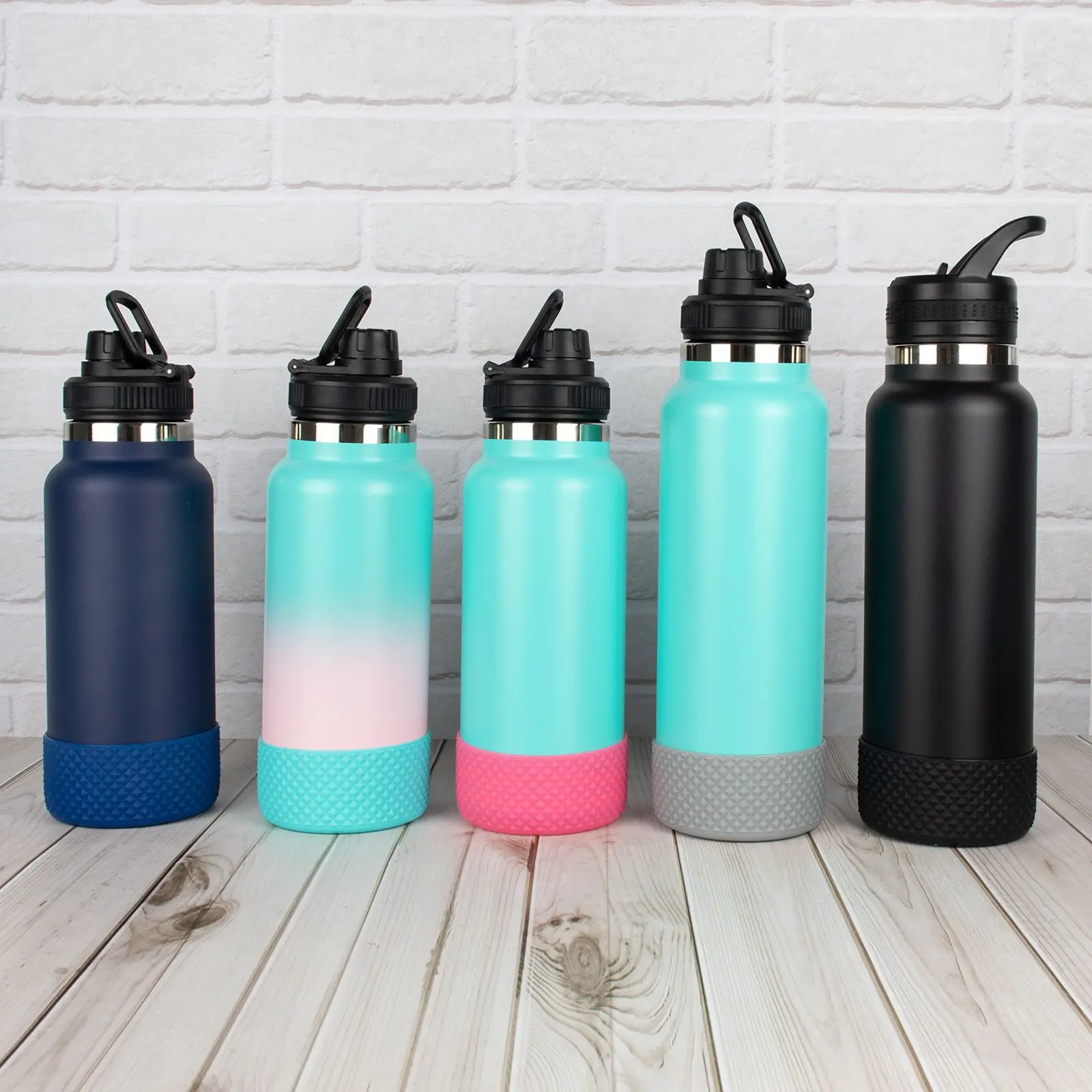 Protective Diamond Texture Silicone Boot Compatible  Tumbler 40oz Water Bottle Hydre Dipped Printing Sleeve Cover