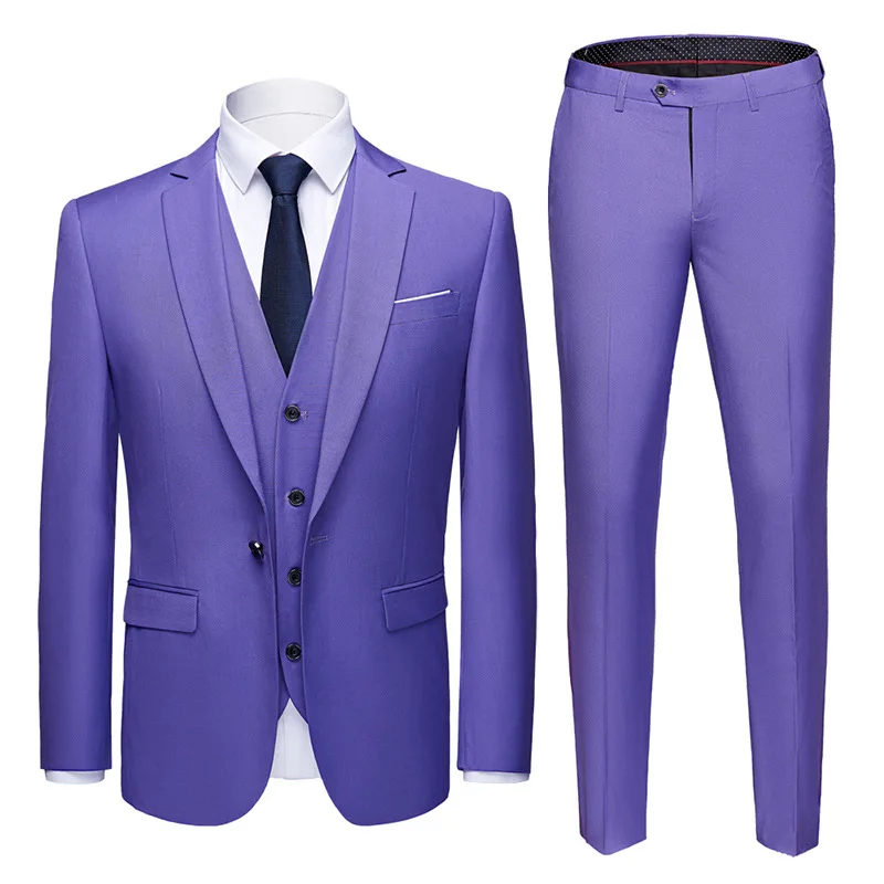 2022 Designs Solid Male Blazers Custom Suit Tuxedo Slim Fit Jacket ...