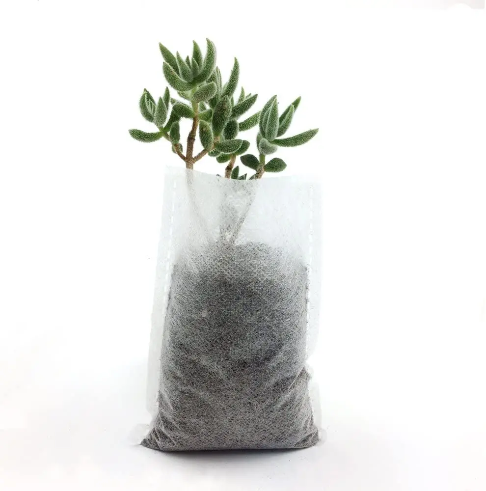 200PCS Biodegradable Non-woven Nursery Bags Plant Grow Planting Seedling Pots 200PCS Biodegradable Non-woven Nursery Bags Plant Grow Planting Seedling Pots