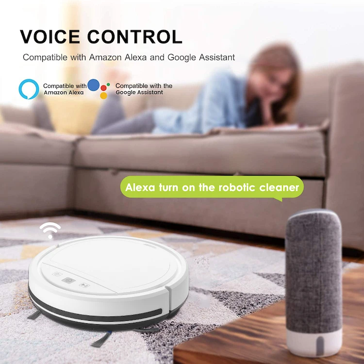 2024 Smart Route Planning Sweeper Robot Tuya APP Wifi Alexa Voice Control 2500Pa Strong Suction Vacuum Robot Cleaner