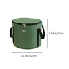 Army green small foot bath bucket with lid