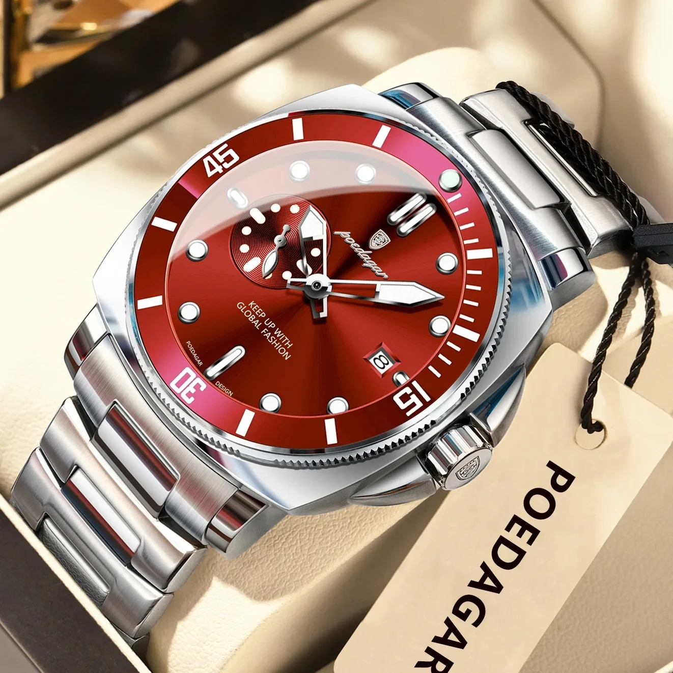 POEDAGAR 873 Top Original Fashion Wristwatch Luminous Waterproof Date Classic Men's Watc aperçu 8