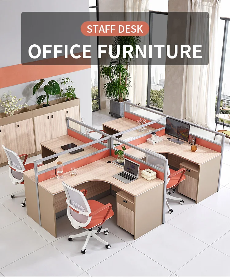 Contemporary Modular Secretary Employee Office Desks Computer Tables ...