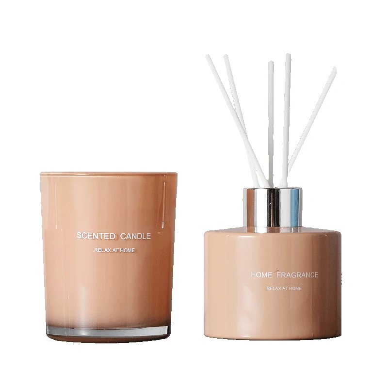 Оптовая продажа, пустая герконовая бутылка диффузора с подарочной коробкой, набор ароматических роскошных свечей, палочки диффузора для подарка
