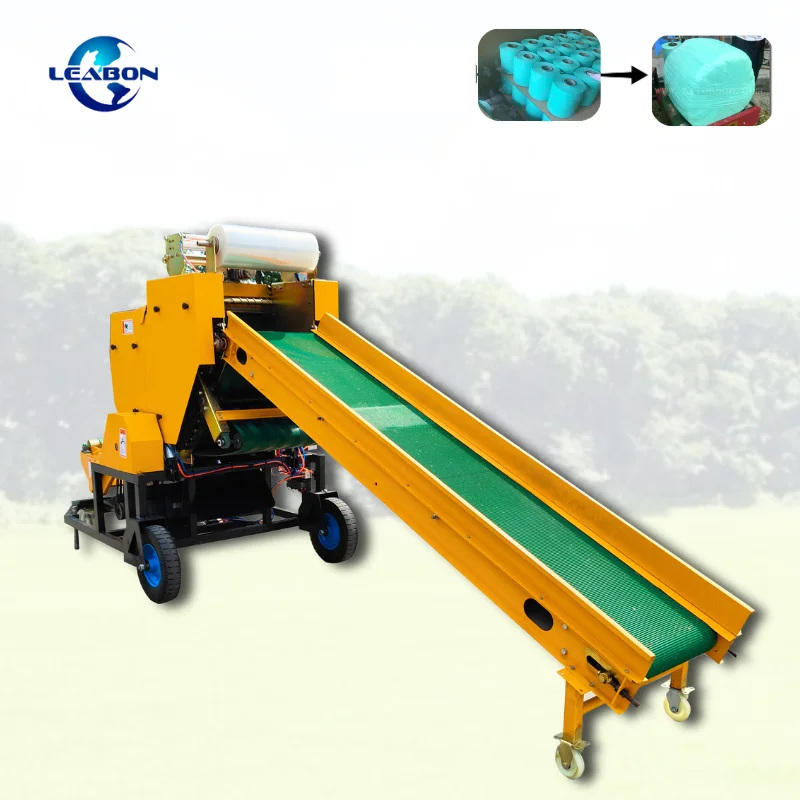 CE China Mini Fully Automatic Maize Corn Hay Silage Baler Grass Bale and Wrapper Machine Packing Machine Price for Sale