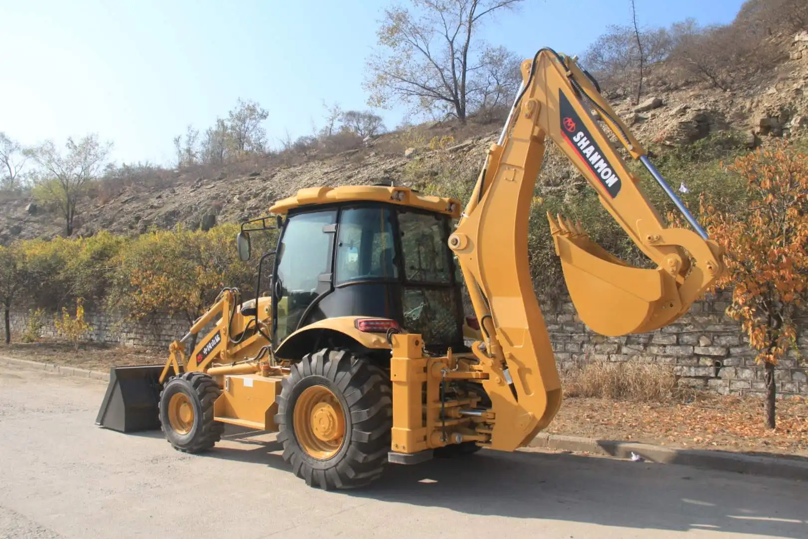 Производитель 4x4, экскаватор-погрузчик из Китая, колесный мини-экскаватор, экскаватор-погрузчик