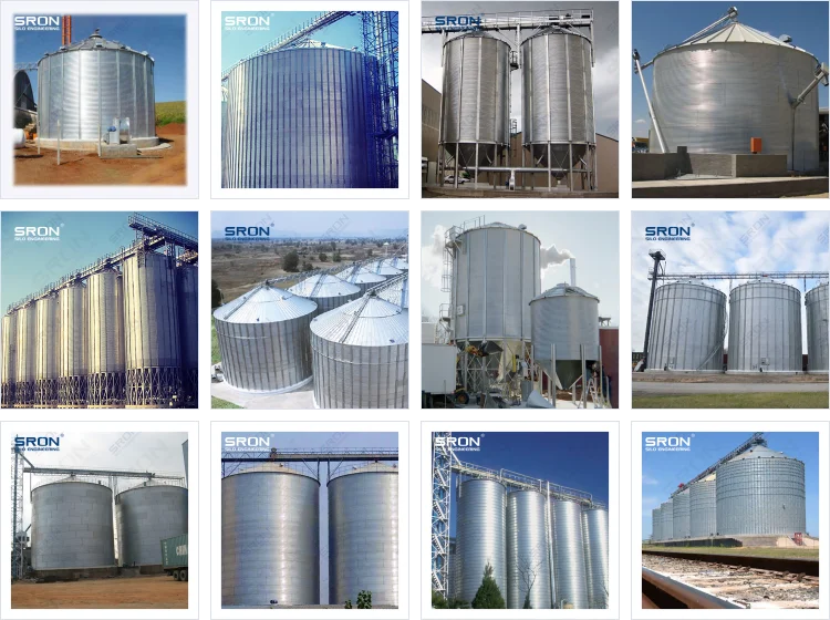 Hot Galvanized Steel Grain Storage Silo Chicken Feeding Silo For Farm