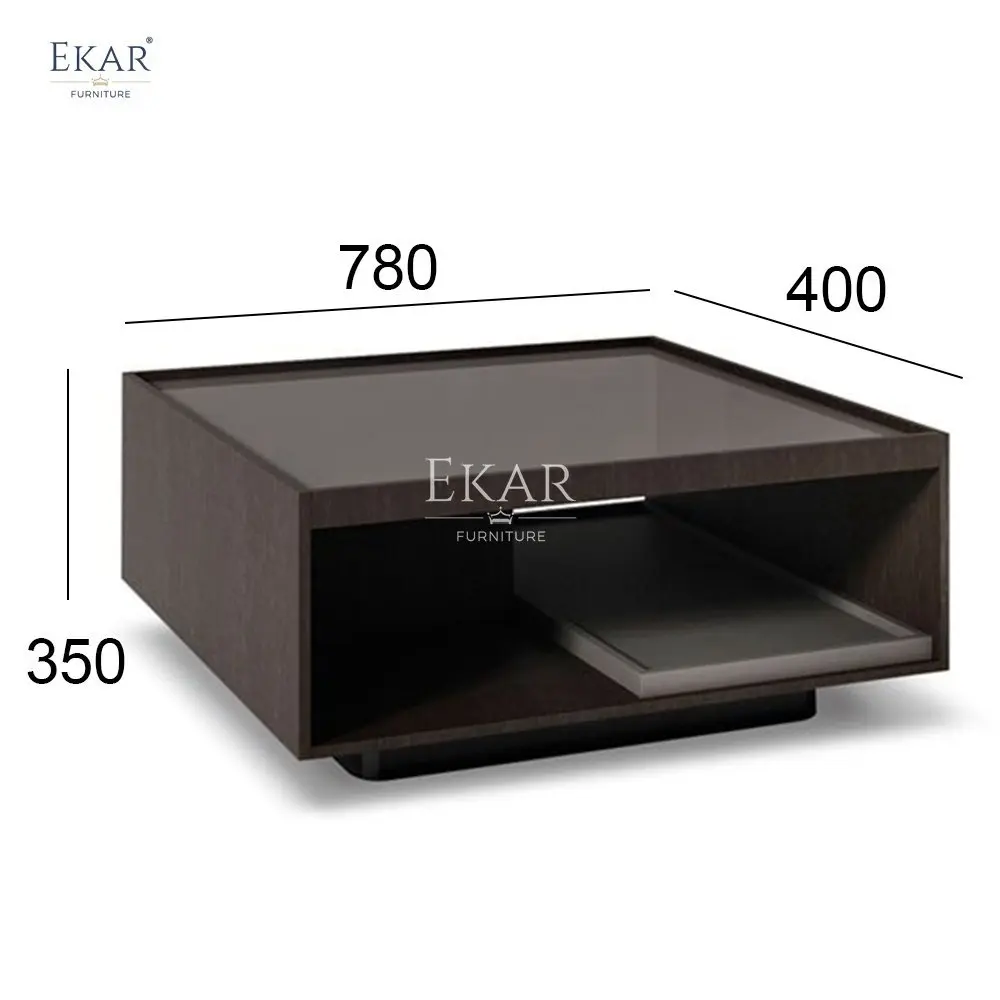 product modern oak wood multi layer cabinet with armrest coffee table console for living room home furniture with marble material-68