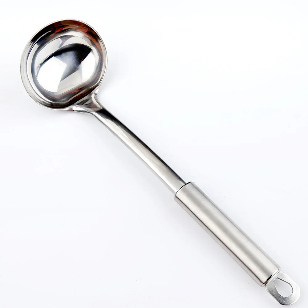 Limei Soup Ladle Metal 430 Stainless Steel Ladles Spoon And