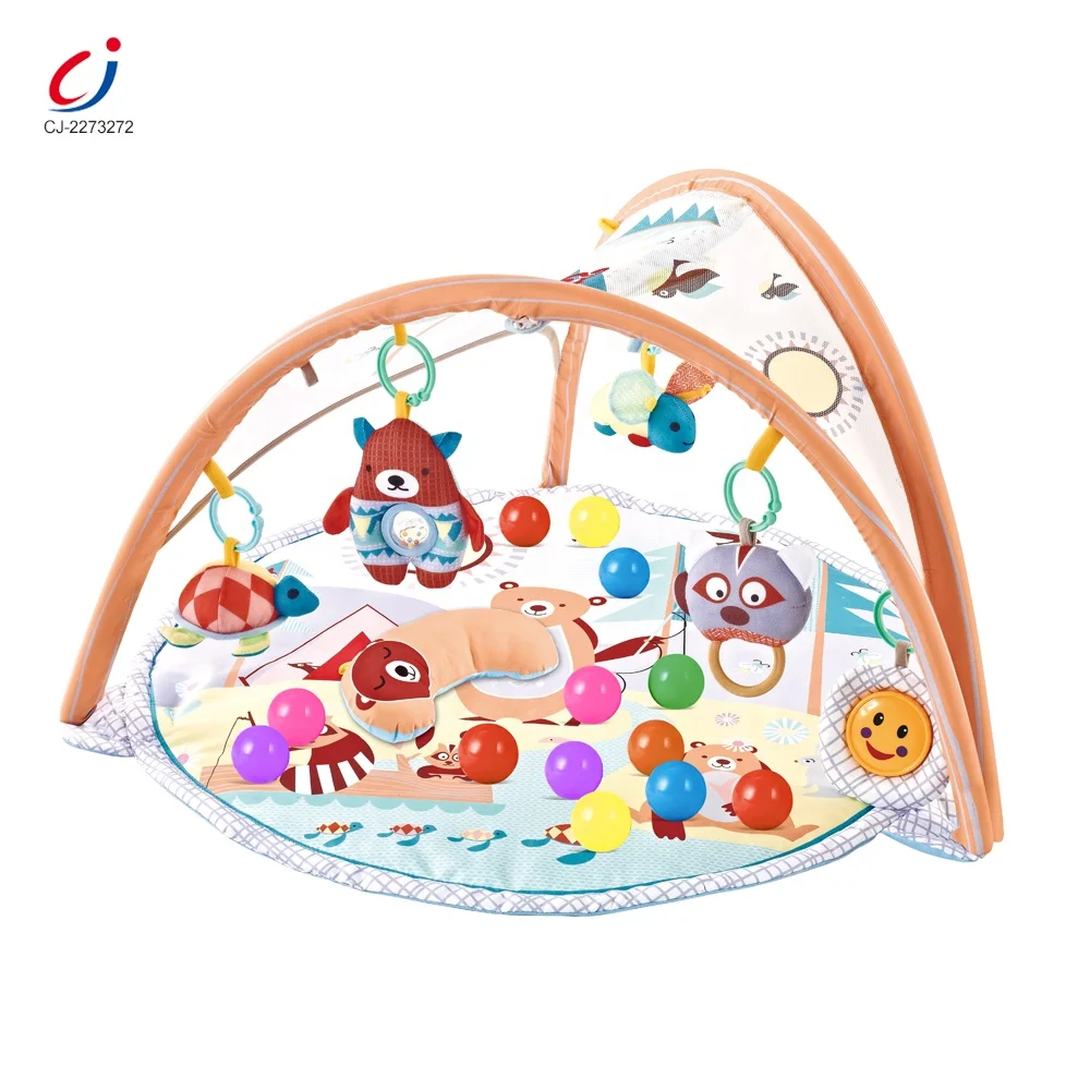 Chengji 20 шт. Океанский мяч для игры активности Тренажерный зал для новорожденных Детский игровой коврик с подвесная погремушка игрушки