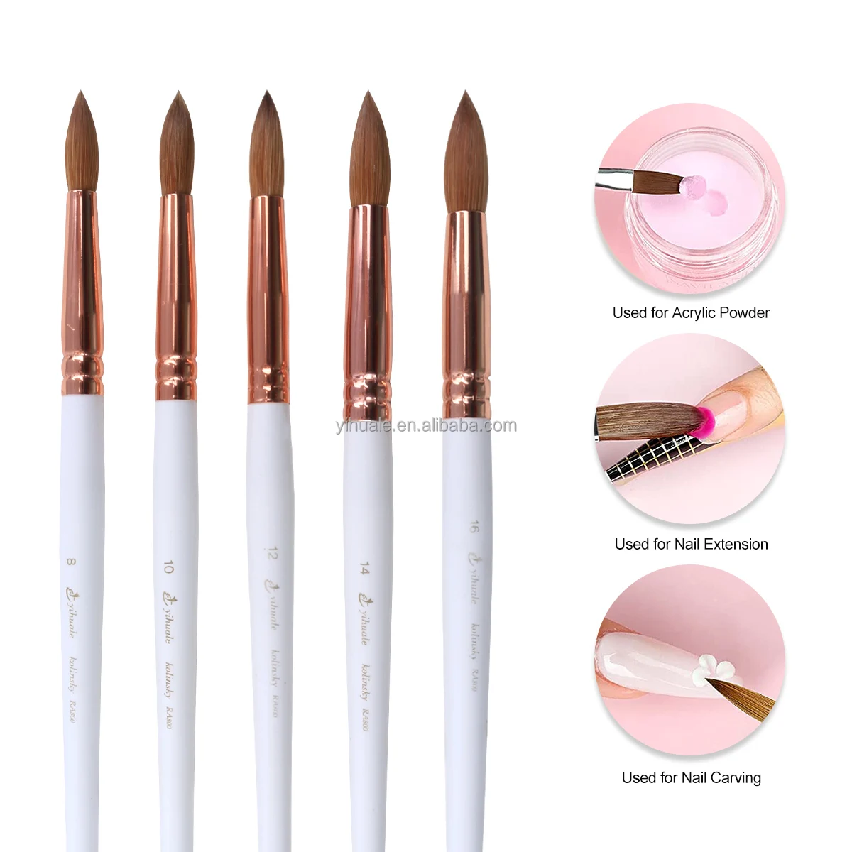 2022 New Acrylic Nail Brush Pure Kolinsky Nails Brush Kolinsky Acrylic