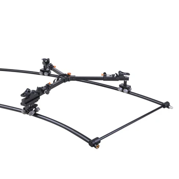 EIMAGE ED380 Portable Slider Dolly  with 4sets Straight 3sets Curved Track Rail System Include Carry Bag