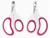Coupe-ongles monotrou rose-rouge
