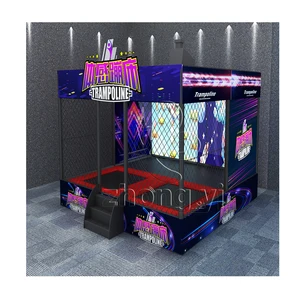 ABAM Kid Indoor Playground Trampoline Park VR Interactive Projector Sport Wall Games Interactive Trampoline Parks