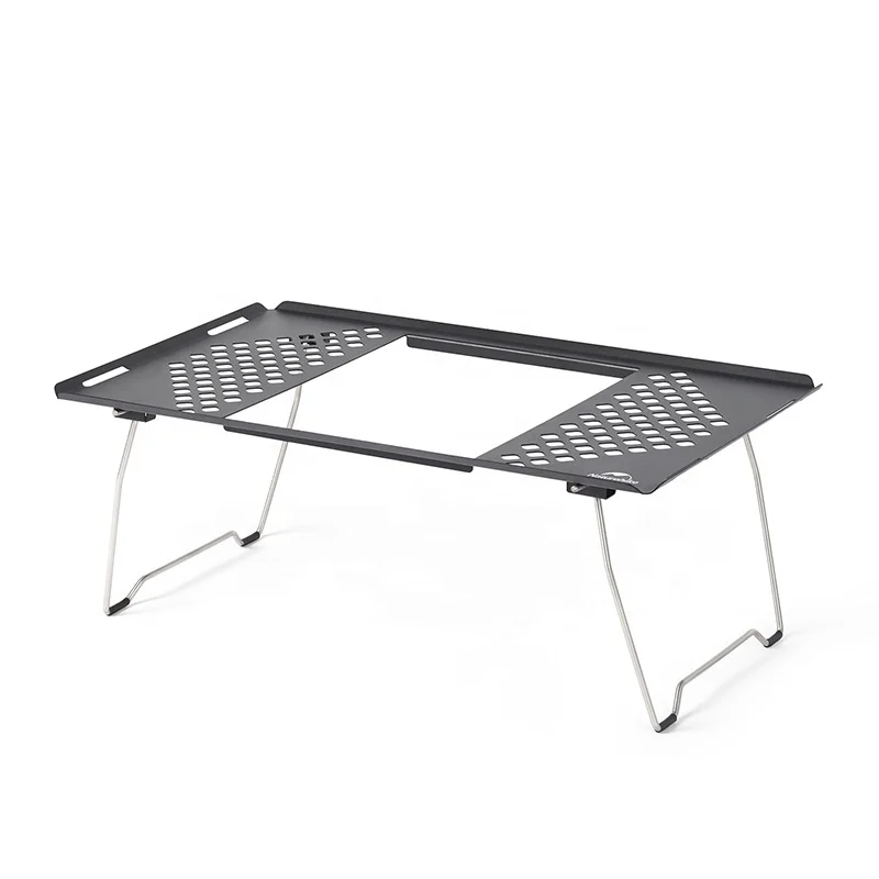 Naturehike udendørs camping picnic BBQ IGT stål mesh bord foldbart multifunktions bord