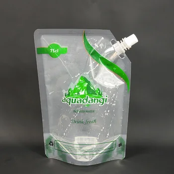 Eco-Friendly Insulated Leak-Proof Valve Pouch Biodegradable PET Drink Bag with Spout Reusable Beverage Packaging