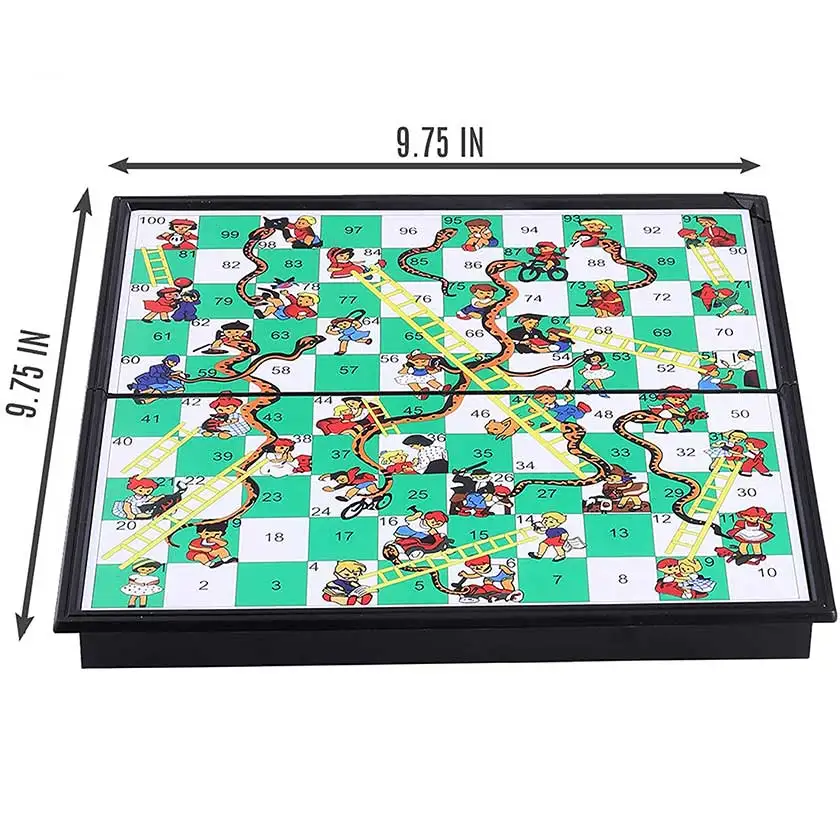 20 Sets Snake and Ladder Portable Board Game Set Flight Chess