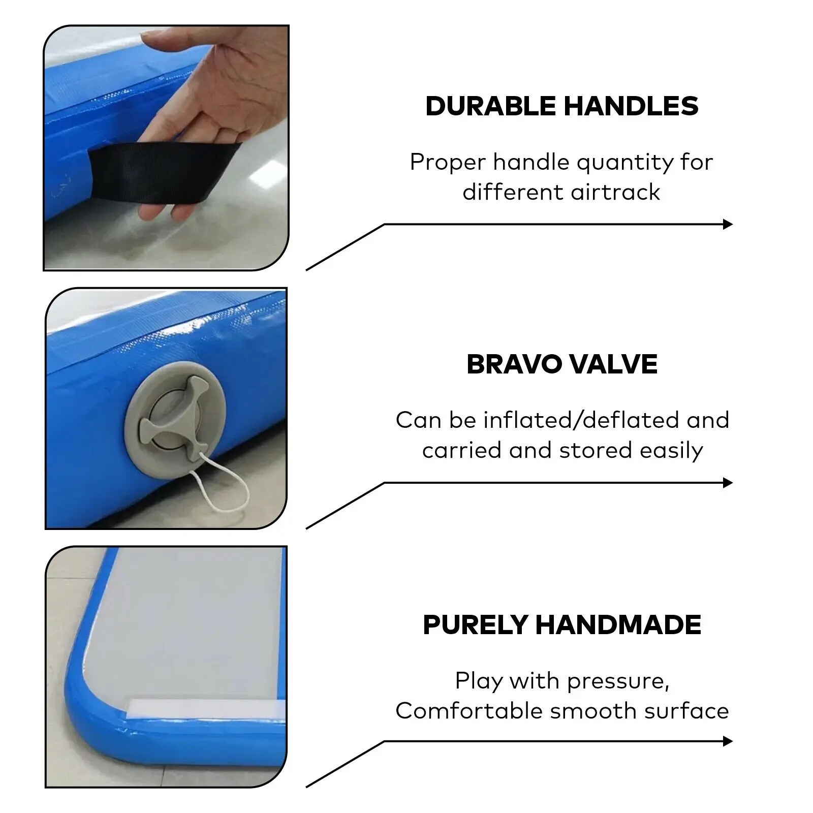 Factory Price Inflatable Air Track Gym Mat Customized Logo Tumbling Mat