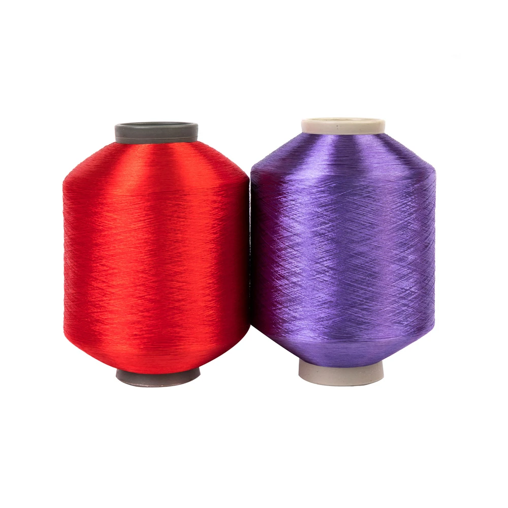 Bright Hilo 300d Aty 300 Gr Raw White Recycled Cationic air Textured Polyester Dty Fdy 300/96 Yarn for Narrow Ribbon