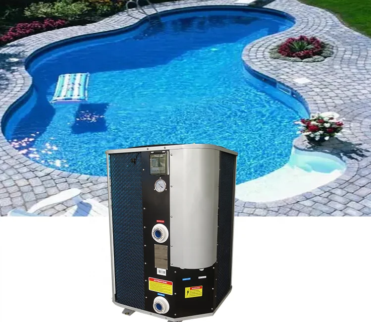 Air to Water 10-28 KW Swimming Pool Heat Pump Heater Chiller with  Intelligent Wifi Remote Control for Spa Fish Farm