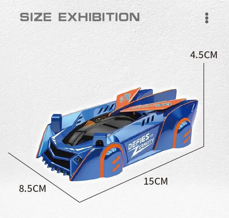 1/32 Scale Infrared Remote Control Wall Climbing Car Toys Laser Guided RC Stunt Car for Kids