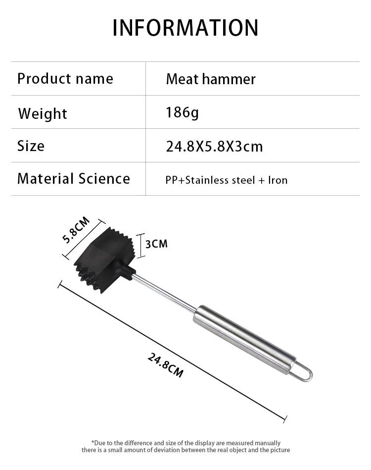 Meat Tenderizer Mallet Professional Steak And Beef Meat Hammer For Meat