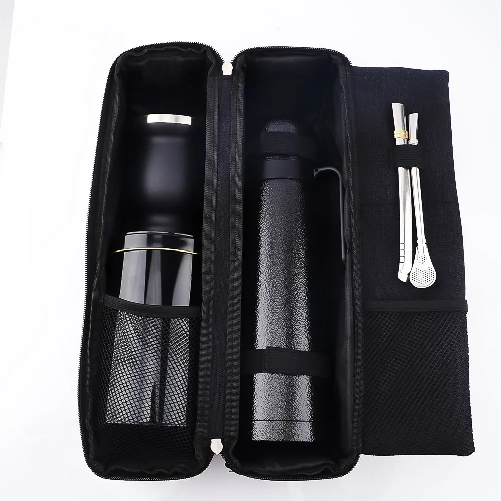 1000mL Mate Yerba Mate Kit with Bag and Tea Leaf Mate Tea Gourd Set ...