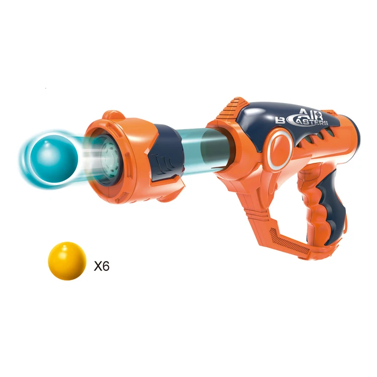 Popular Air Power Battle Soft Bullet Ball Shooter Popper Toy Gun With 6