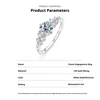 1ct Moissanite+GRA Certificate-White Gold
