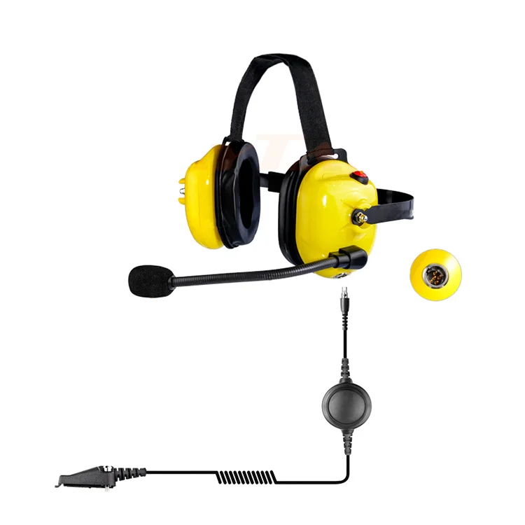 Two Way Radio Behind the Head Noise Cancelling Headset for Motorola