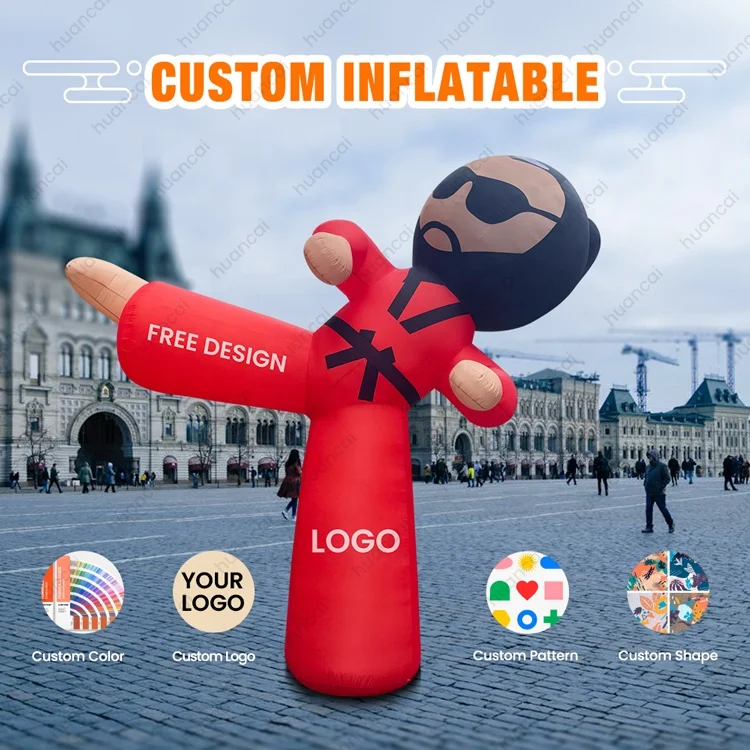 Huancai  Factory Inflatable Animal Dog Model Huge Advertising Inflatable Dog Decoration for Promotional