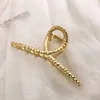 4 concave cross-matte gold