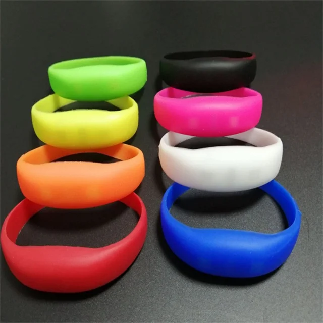 Sound Activated Flashing LED Wristband for Events Rave Party Silicone LED Bracelet for Festival by Voice Control
