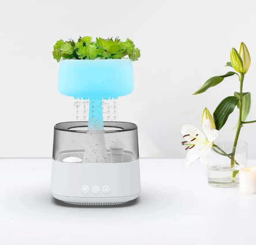 Rain Cloud Humidifier DIY Plant - 450ml Ultrasonic Aroma Mist