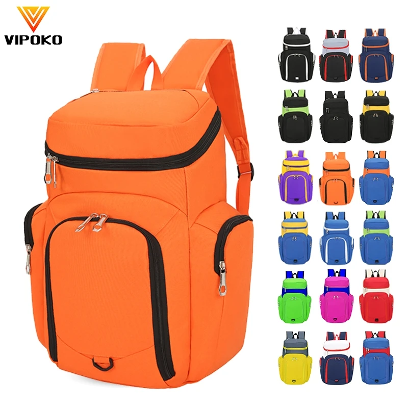 VIPOKO Custom Sports Bag Teams Waterproof Basketball Backpack with Logo Casual Basketball Sports Bag Travel Basketball Bag