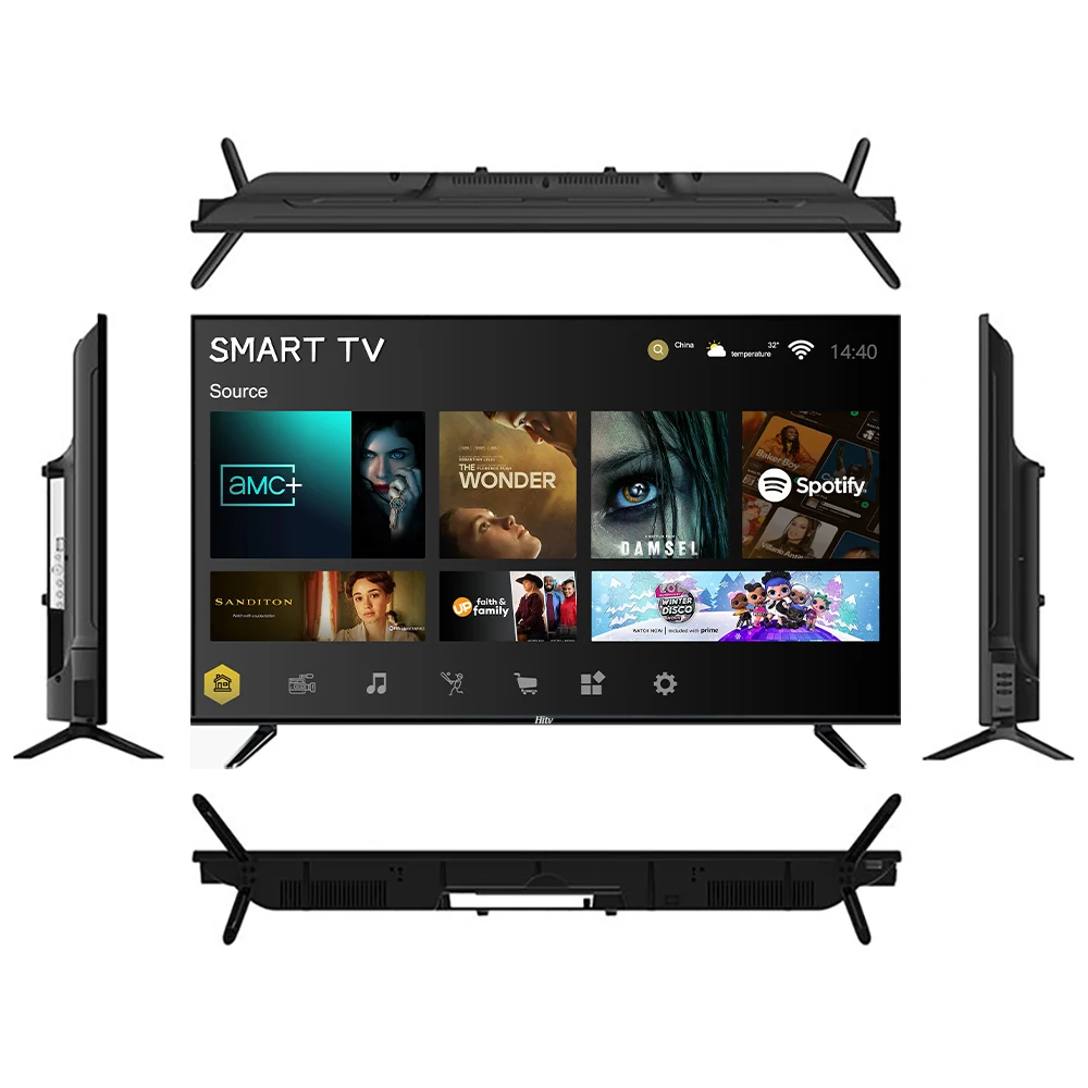 Free Custom Packing 32inch HD LED TV Television Sets 32 36 40 43 Inch 4K Smart TV Wholesale