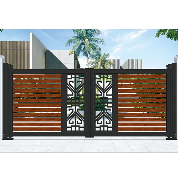 Hot Selling Cheap  New Design Slat Gate  Iron Gate Courtyard Gate for House